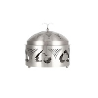 Casserole en métal classique à finition argentée, best-seller, avec couvercle en acier inoxydable, isolée, antiadhésive, durable, fond en bois, personnalisable