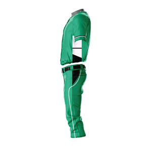 OEM personnalisé coupe ajustée unisexe uniforme de baseball dernière conception couleur unie évacuation de l'humidité séchage rapide respirant col en V - Product Image 5