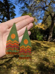 Pendientes de poste de tuerca con forma de flor hechos a mano de calidad superior para mujer, nuevos diseños de diamantes, pendientes de gota con envoltura de cuentas de semillas, boda - Product Image 5