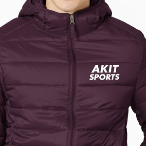 Nouvelle conception de veste d'hiver matelassée pour homme à capuche, coupe-vent, respirante, logo frontal, couleur personnalisée, fournisseur direct d'usine - Product Image 6