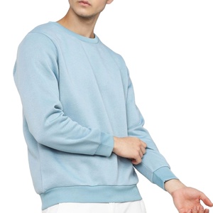 Sweat-shirt unisexe vierge en coton, personnalisable avec logo imprimé, basique, en mélange de coton uni, col ras du cou, pour hommes, 2026 - Product Image 2