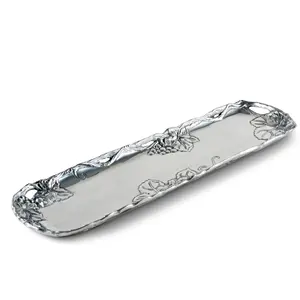 Grand plateau de service en aluminium de qualité supérieure avec finition lisse pour les fonctions de mariage et les fêtes disponibles au prix d'exportation - Product Image 1