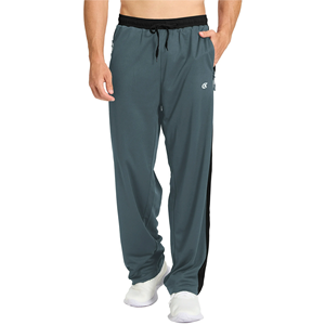 Pantalon de jogging taille haute personnalisé et élégant pour hommes, pantalon de survêtement décontracté de couleur unie de qualité supérieure, pantalon de spandex à la taille élastique à la mode - Product Image 1