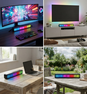Altavoces de Escritorio para PC RGB de Alta Calidad de 10 W 5.0 con AUX y USB-C, Ideales para Películas, Música, Juegos y Multimedia - Product Image 5