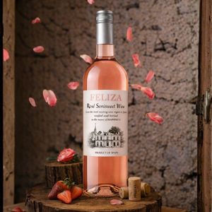 Feliza - Vino Rosato Semidolce Garnacha Tempranillo 11% ABV Vino Rosato Spagnolo 750ml - Product Image 2