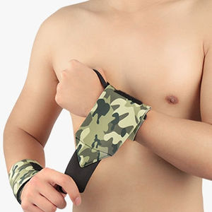 สายรัดข้อมือสำหรับผู้ชายฟิตเนสแบบกำหนดเองได้สายรัดรัดข้อมือสำหรับผู้ชายที่มีเบาะยกน้ำหนักที่เป็นที่ต้องการสูง - Product Image 3