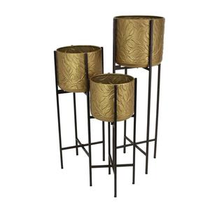 ENSEMBLE DE 3 jardinière avec support maison hôtel jardin décoration métal fer jardinière Pot avec finition de haute qualité dernière conception à la mode - Product Image 5