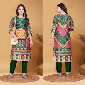 Designer Women's Readymade Ethnic Indian Suit with Embroidered Dupatta Traditional Festival <b>Outfit</b> for Party - Product Image 3