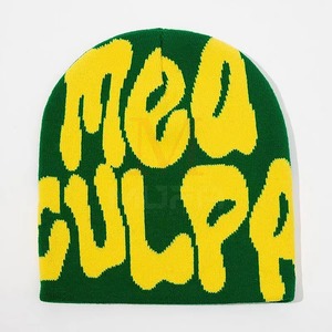 Venta al por mayor Unisex Nuevo gorro de invierno de punto Gorros multicolor con logotipo de diseñador personalizado Precio razonable - Product Image 5