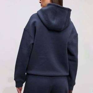 Sudaderas de Mujer al por Mayor de Alta Calidad, Sudaderas de Felpa Suave de Manga Larga, Cómodas, de Secado Rápido, con Hombros Caídos - Product Image 2
