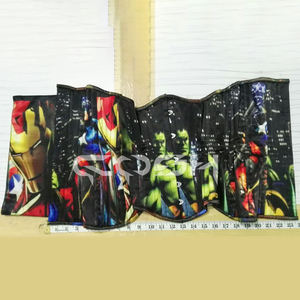 Nouvelle édition – Corset amincissant en satin imprimé style vintage Avengers pour fêtes et cosplay |   Achetez maintenant - Product Image 6