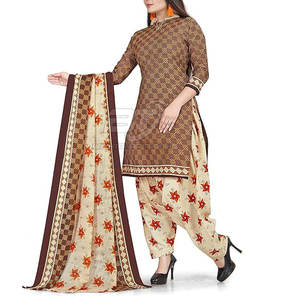 Costume pakistanais Shalwar Kameez 3 pièces pour femmes, robe en tissu brodé, vente en gros, vêtements prêts à porter - Product Image 3