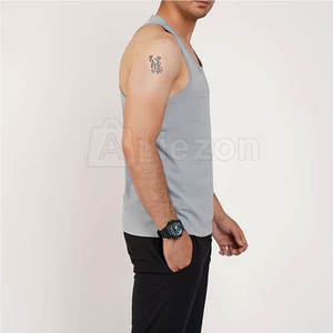 Ropa de entrenamiento Camiseta sin mangas hecha a medida para hombres Ropa de gimnasio Hombres Camiseta sin mangas Transpirable Hombres Camiseta sin mangas - Product Image 4