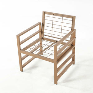 Luxe 4 pièces Kd canapé ensemble nouveau jardin extérieur rotin tissé corde cadre en aluminium pour salle à manger patio utilisation cour hôtel fait tissu - Product Image 5