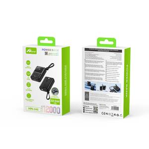 HOME HPK-046 portable Digitalome Powerbank 12000mah Charge rapide élevée Type-C Câble LED Affichage numérique 25W Téléphone haute capacité - Product Image 2