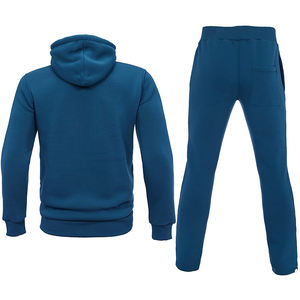 Tenues de sport athlétique à fermeture éclair complète pour hommes survêtements de jogging à capuche survêtement d'hiver 2 pièces grande taille séchage rapide pour les sports d'hiver - Product Image 2