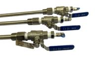 Termopozo de inserción industrial RTD PT100 Sensor con válvula de bola Sonda de temperatura de alta precisión