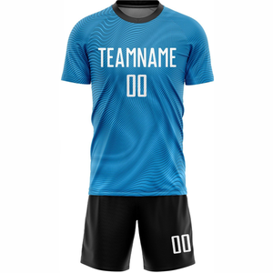 ชุดฟุตบอลชุด100% สำหรับผู้ใหญ่และหญิงชุดเสื้อแขนสั้นผ้าโพลีเอสเตอร์แห้งเร็วป้องกันแบคทีเรีย - Product Image 5