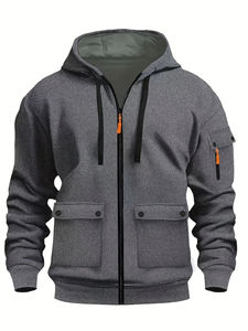 Sudaderas con capucha térmicas para hombre 100% algodón cálido acogedor suave tela Anti-Pilling costura duradera perfecto al aire libre Casual ropa de invierno fábrica - Product Image 2