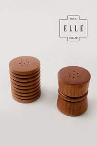 Ensemble moderne de salières et poivrières en bois |   Vaisselle de luxe - Product Image 2