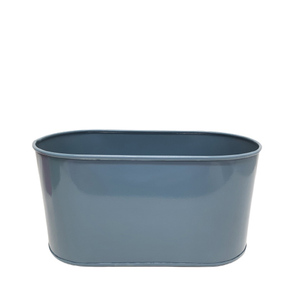 Macetero de hierro ovalado, color rosa, tamaño pequeño, diseño clásico, para decoración de jardín y mesa, personalizado a granel - Product Image 3