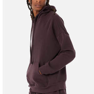 Sudadera con capucha de bolsillo de canguro marrón oscuro Boyfriend Sudadera con capucha de punto de lana gruesa con sudaderas con capucha de venta - Product Image 3