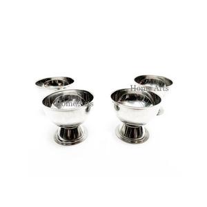 Taza para servir helado de forma redonda de diseño antiguo, cuenco para helado de Color plateado de acero inoxidable para uso en fiestas de bodas - Product Image 6