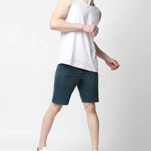 Short d'entraînement décontracté solide pour hommes Short de sport écologique à taille haute et à séchage rapide d'été - Product Image 4