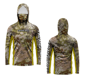 Sun Protection T-Shirts Mens Long Sleeve UV-Proof T-Shirts <b>Fishing</b> Hiking Summer <b>Mask</b> Lightweight Outdoor Protection Hoodie Tee - Product Image 5