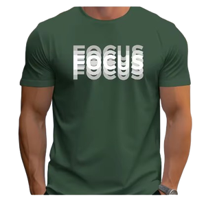 Fabricants de vêtements Hommes 100% coton sport décontracté ample surdimensionné Focus imprimé col rond manches courtes T-shirt haut - Product Image 3