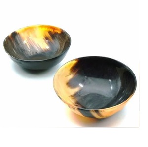 Cuenco de cuerno de lujo Mirha Copa de la Amistad Cuenco de cuerno de vikingos Vintage Venta caliente Cuenco decorativo de búfalo Servicio de afeitado - Product Image 2