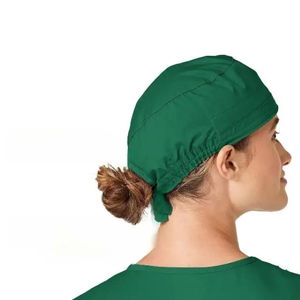 Gorro de fregado suave con propiedades de absorción de humedad, botones protectores de oídos y diseño ajustable personalizable para hospitales, gorro de fregado - Product Image 2