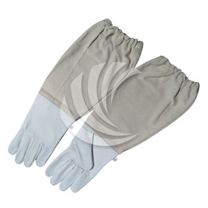 Guantes de apicultor unisex de protección completa con palmas de cuero Proveedor de opción de etiqueta privada de Pakistán - Product Image 3
