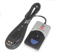 Digital Persona U.are.u4500 Lector de Huellas Dactilares USB con Sensor Óptico Biométrico Portátil, SDK Gratuito, 500 DPI, Compatible con Windows, 1 Año de Garantía