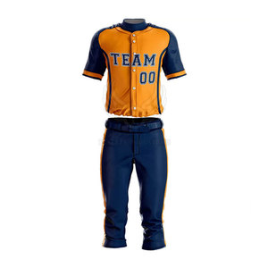 Uniforme de baseball avec numéro de nom d'équipe personnalisé et logo différentes couleurs et tailles pour vêtements de sport - Product Image 1