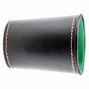 Vaso de Dados Personalizado de Cuero Genuino con Logotipo de Productos de Entretenimiento, Venta al por Mayor Personalizada, con Cinturones para Dados - Product Image 2