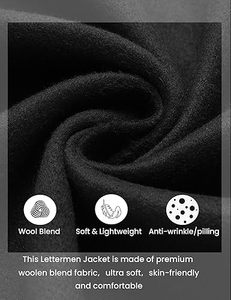 Blend Varsity Baseball Jacket Letterman Jackets for Winter Embroidered Canvas OEM Service Available Varsity Jacket for Men - Product Image 4