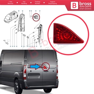 Feu stop arrière BSP1234, 3ème feu stop pour Master MK3 Movano B NV400 Interstar X62B 265900021R - Product Image 5