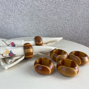 Luxury Natural Bamboo Napkin <b>Ring</b> <b>Wooden</b> Design Napkin Holder <b>for</b> Dining Table Round Pattern Cloth Decor <b>for</b> Kitchen and Party - Product Image 4