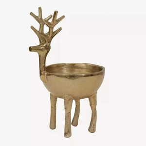 Juego de cuencos de Reno de aluminio Royal Gold para aperitivos, dulces, frutas secas, boda, comedor, mesa festiva decorativa, regalo de servicio - Product Image 5