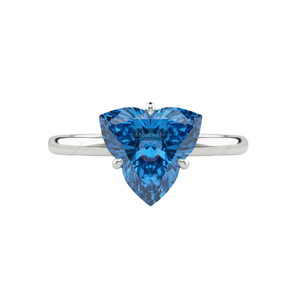 Ideas de regalos de Navidad originales, anillo de diamantes único y personalizado con diseño de loto azul para mamá, papá, esposa, joyería por menos de 500 para 2025 - Product Image 1