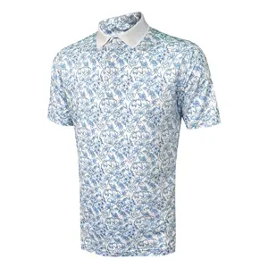 Kunden spezifische gestickte Druckerei Uniform Corporate Work Logo Marken design Herren Golf Polo Shirt für die Arbeit