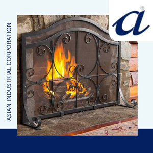 Pantalla de fuego de calidad superior con pantalla de fuego de decoración del hogar de diseño vintage hecha de metal de hierro a la venta por exportadores - Product Image 3