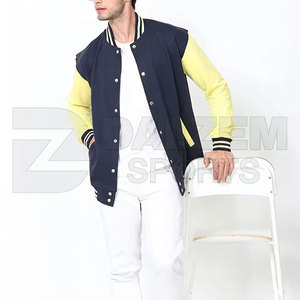 Chaqueta universitaria de invierno personalizada OEM ODM para hombre con parches de logotipo bordado chaqueta deportiva universitaria a la venta - Product Image 5