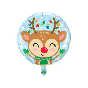 Globo de Helio de Papel de Aluminio de 45 cm con Diseño de Reno Navideño para Fiestas y Decoraciones - Product Image 2