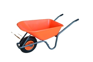 Durable Plastic Material Heavy-Duty Pneumatic Solid Wheelbarrow WB6414T High Load Bearing - Product Image 3