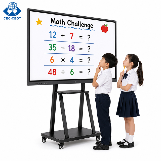 ZDHQ Factory Price 4K 65-Inch LED Android/OPS Interactive Whiteboard 20-Point Touch Screen Wireless Co-Screen School Office Home
