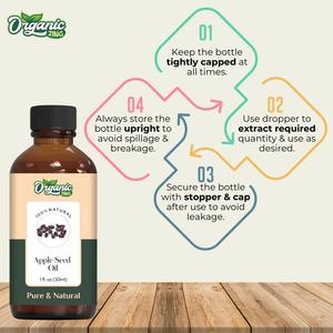 Huile de pépins de pomme 100% pure biologique, huiles essentielles naturelles pour la santé de la peau, usage industriel, emballage personnalisé OEM/ODM, faible coût - Product Image 6