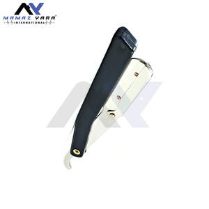 มีดโกนหนวดแบบพับได้สำหรับผู้ชาย มีดโกนแบบตรงคลาสสิก สำหรับโกนหนวดด้วยมือ ใช้ในร้านเสริมสวยหรือที่บ้าน ด้ามจับทำจากสแตนเลส - Product Image 6