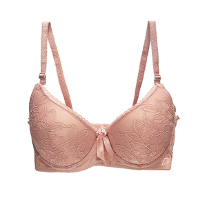 Reggiseno a Coppa Intera in Pizzo da Donna, Morbido e Traspirante, Senza Ferretto, Push-Up, Chiusura Frontale Regolabile, Imbottitura Sottile - Product Image 4